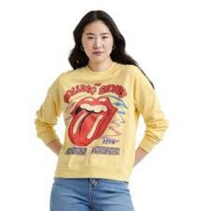 Target, the rolling stones yellow crew neck